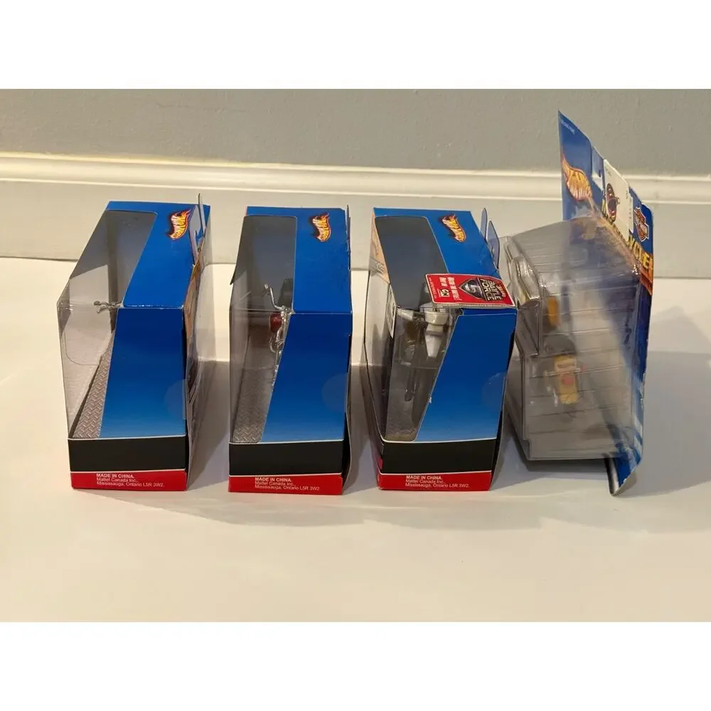 🏍️ Hot Wheels Motorcycles Lot of 4 Harley Davidson & Street Power Die Cast